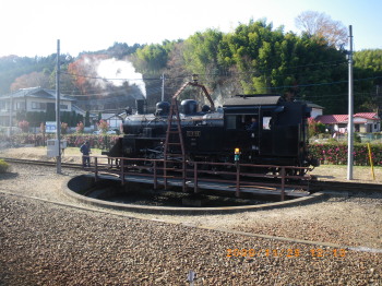 2009年11月29日SL茂木駅回転終了.jpg