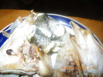 2009年8月22日スズキ料理　カブト焼き、皮巻き焼き.jpg