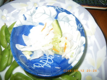 2009年9月12日スズキ料理　スズキのナマス.jpg